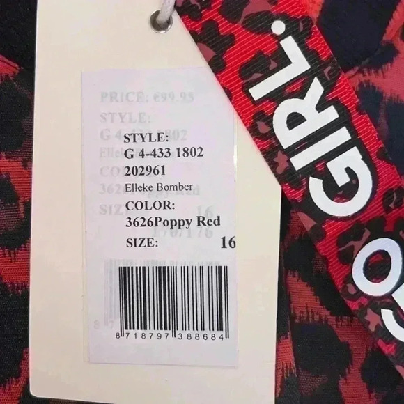 Nik & Nik Girl’s Red Leopard Jacket - Picture 11 of 12